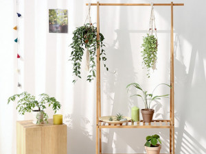 JAWAL two steps shelf hanger bamboo Modello 3D