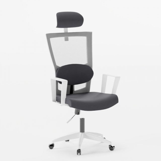 Office Desk Computer Chair 3D Модель .c4d .max .obj .3ds .fbx .stl .blend 