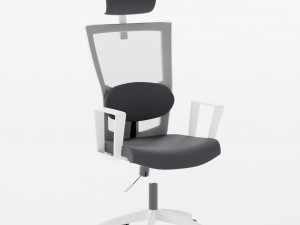 Office Desk Computer Chair 3D Model