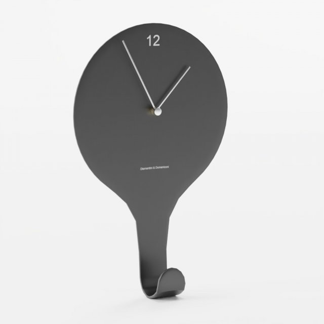 Clock En Suspend black 3D Модель .c4d .max .obj .3ds .fbx .stl .blend 