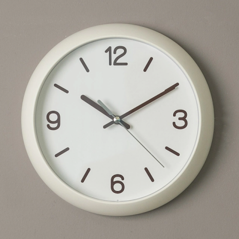 White Dome Round Noiseless Wall Clock 3D 模型 .c4d .max .obj .3ds .fbx .stl .blend 