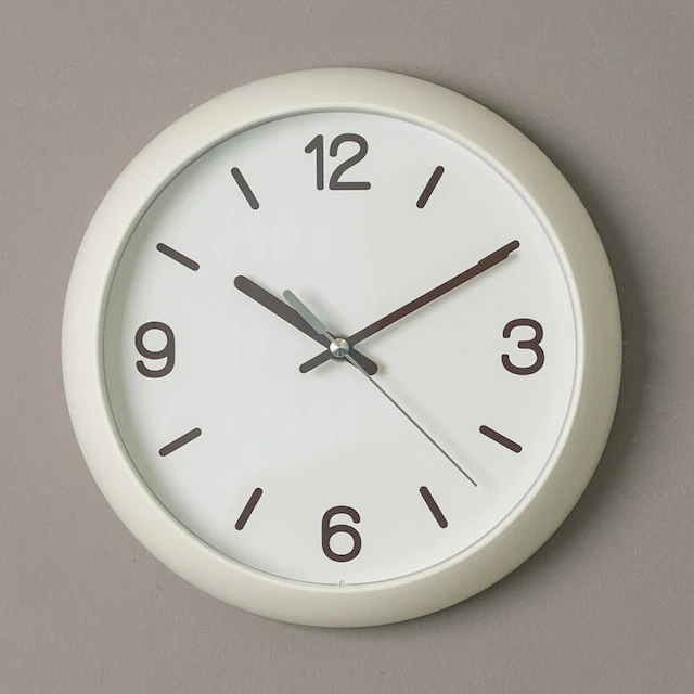 White Dome Round Noiseless Wall Clock 3D Model .c4d .max .obj .3ds .fbx .stl .blend