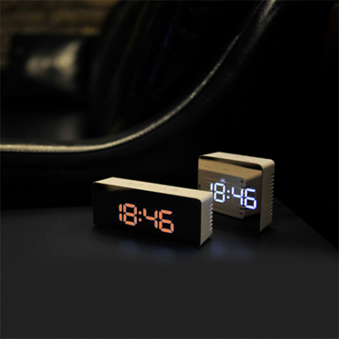 Mirror clock 3D Model .c4d .max .obj .3ds .fbx .stl .blend 