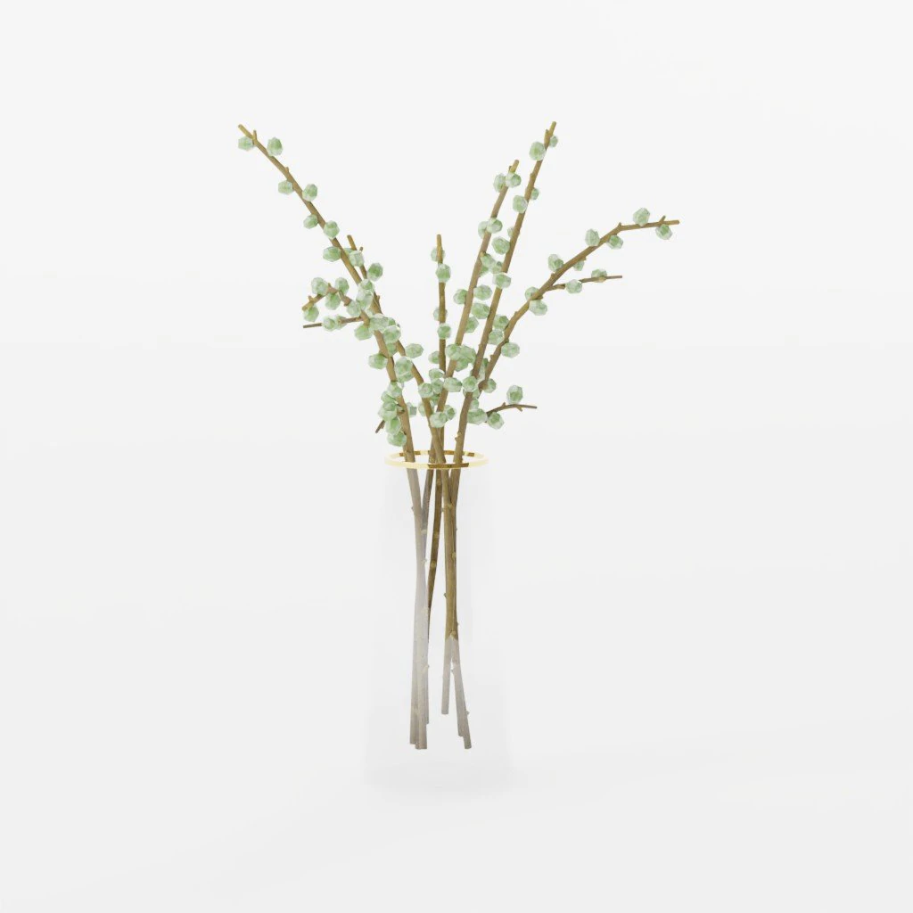 Able Bamboo Delight Ring Vase 3D Model .c4d .max .obj .3ds .fbx .stl .blend 