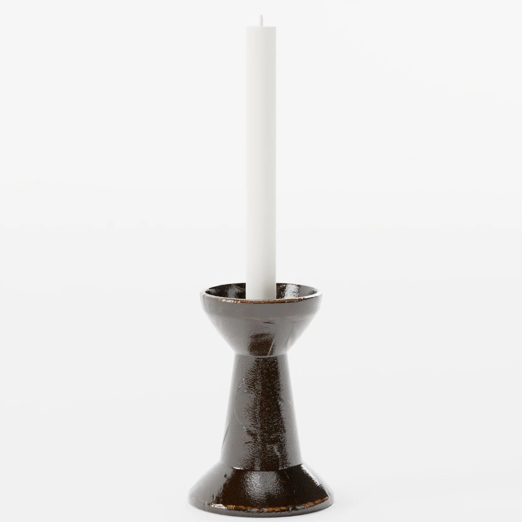 Ceramic candle sticks 170 3D Model .c4d .max .obj .3ds .fbx .stl .blend