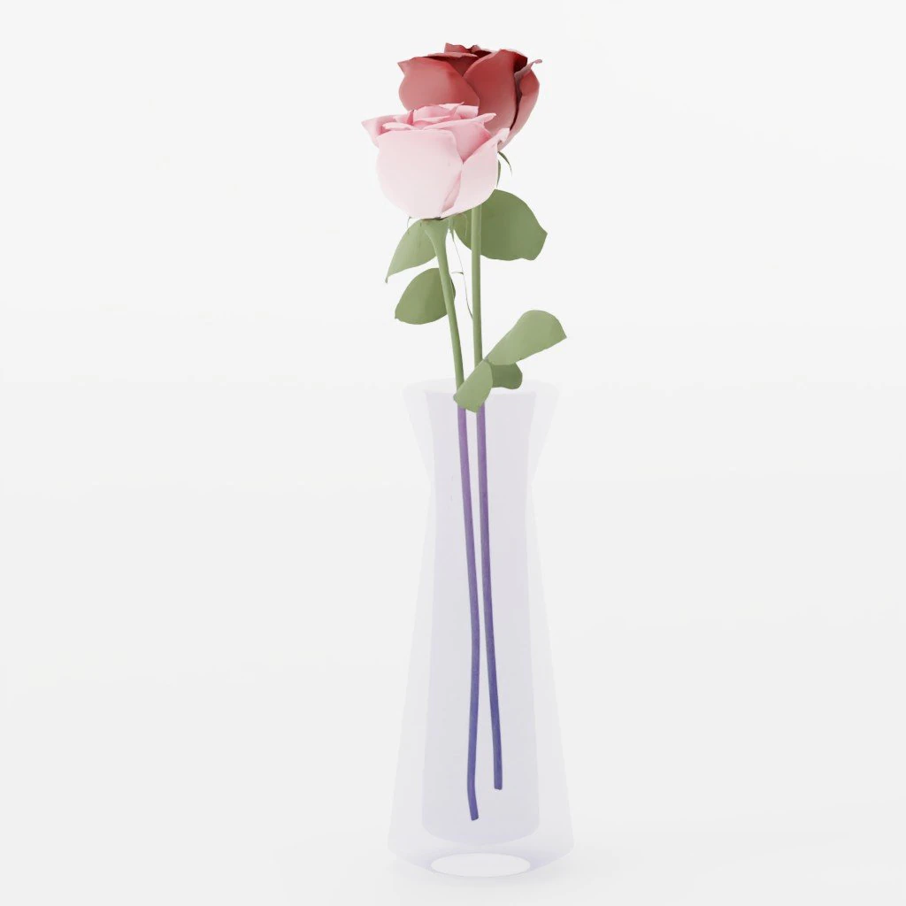 Rose Bouquet 3D Model .c4d .max .obj .3ds .fbx .stl .blend