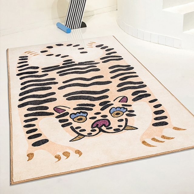 Tibetan tiger animal rug carpet Modelo 3D .c4d .max .obj .3ds .fbx .stl .blend 