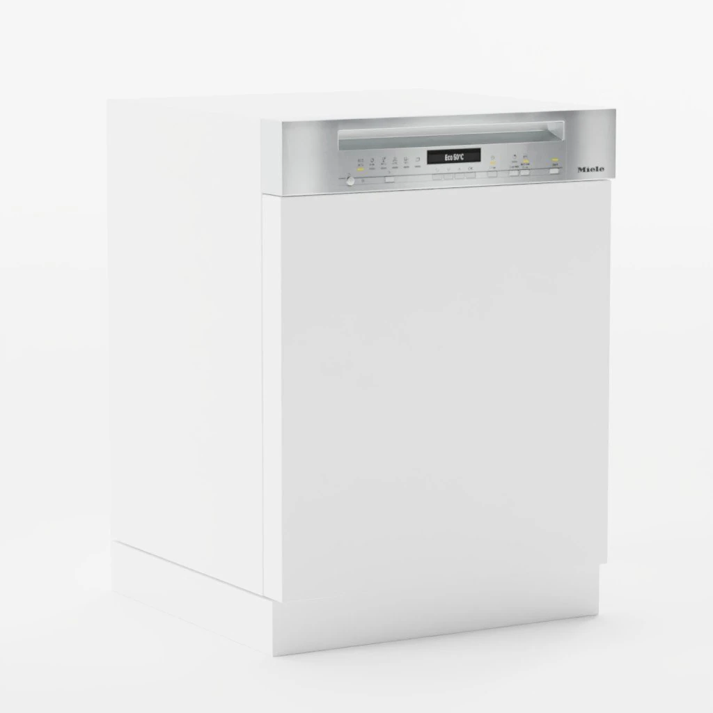 Miele dishwasher G7104C 3D Model .c4d .max .obj .3ds .fbx .stl .blend 