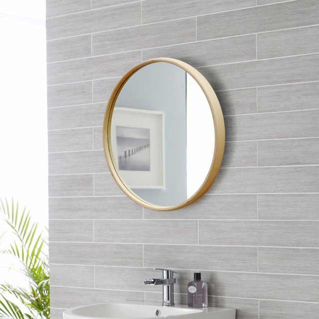 Wood round mirror Model 3D .c4d .max .obj .3ds .fbx .stl .blend 