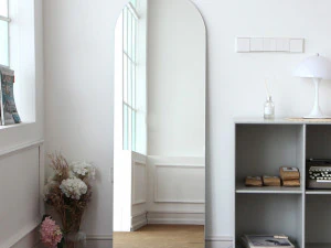 Gebogen spiegel zonder frame 3D Model