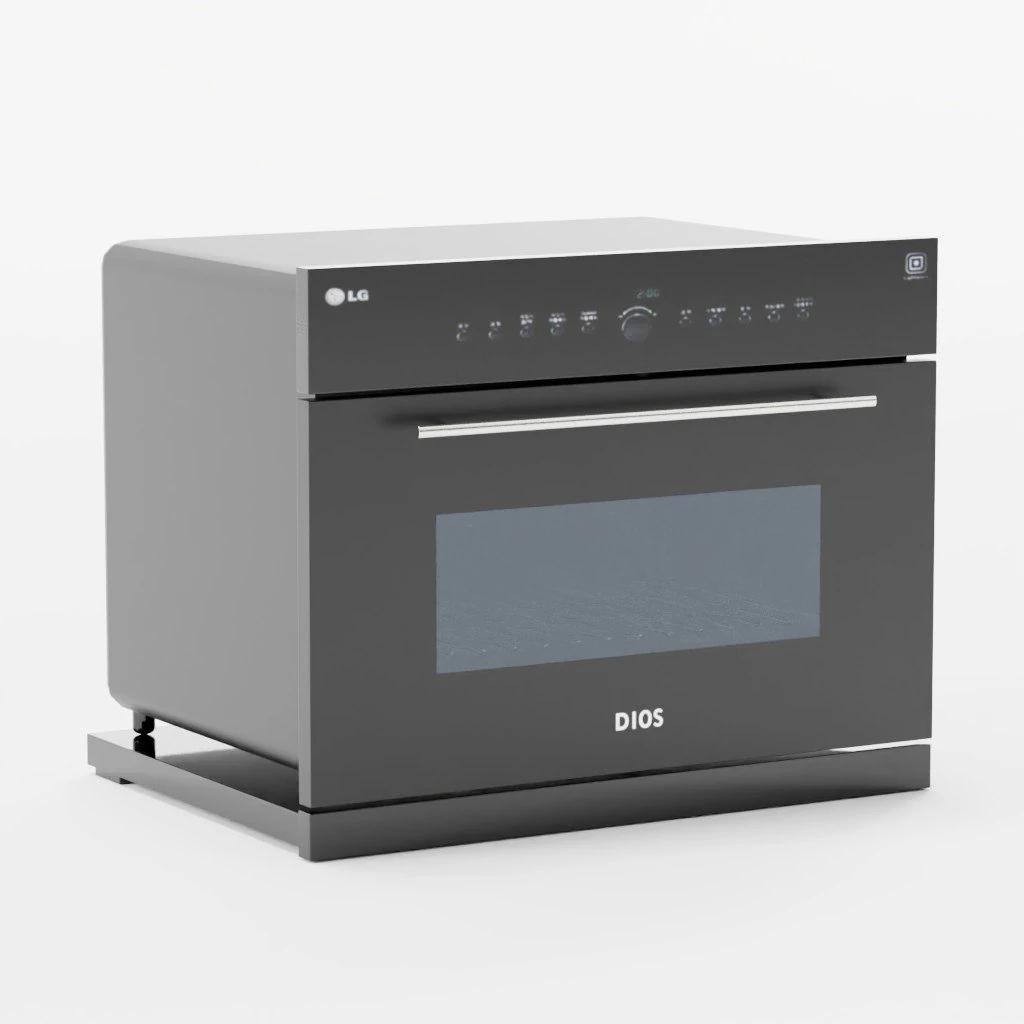 LG Electronics built in oven 3D Model .c4d .max .obj .3ds .fbx .stl .blend 