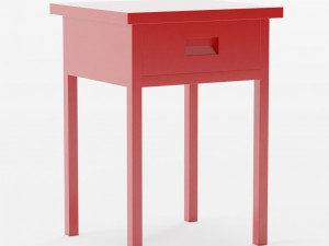 USM Haller 1X2 Bedside Table 3D Model