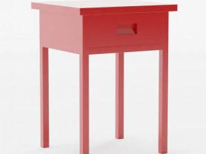 USM Haller 1X2 Bedside Table 3D Model
