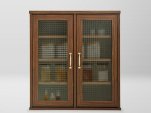 Glass door cabinet 3D Model