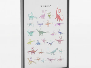 Alphabet Dinosaur Ibang 210 3D Model