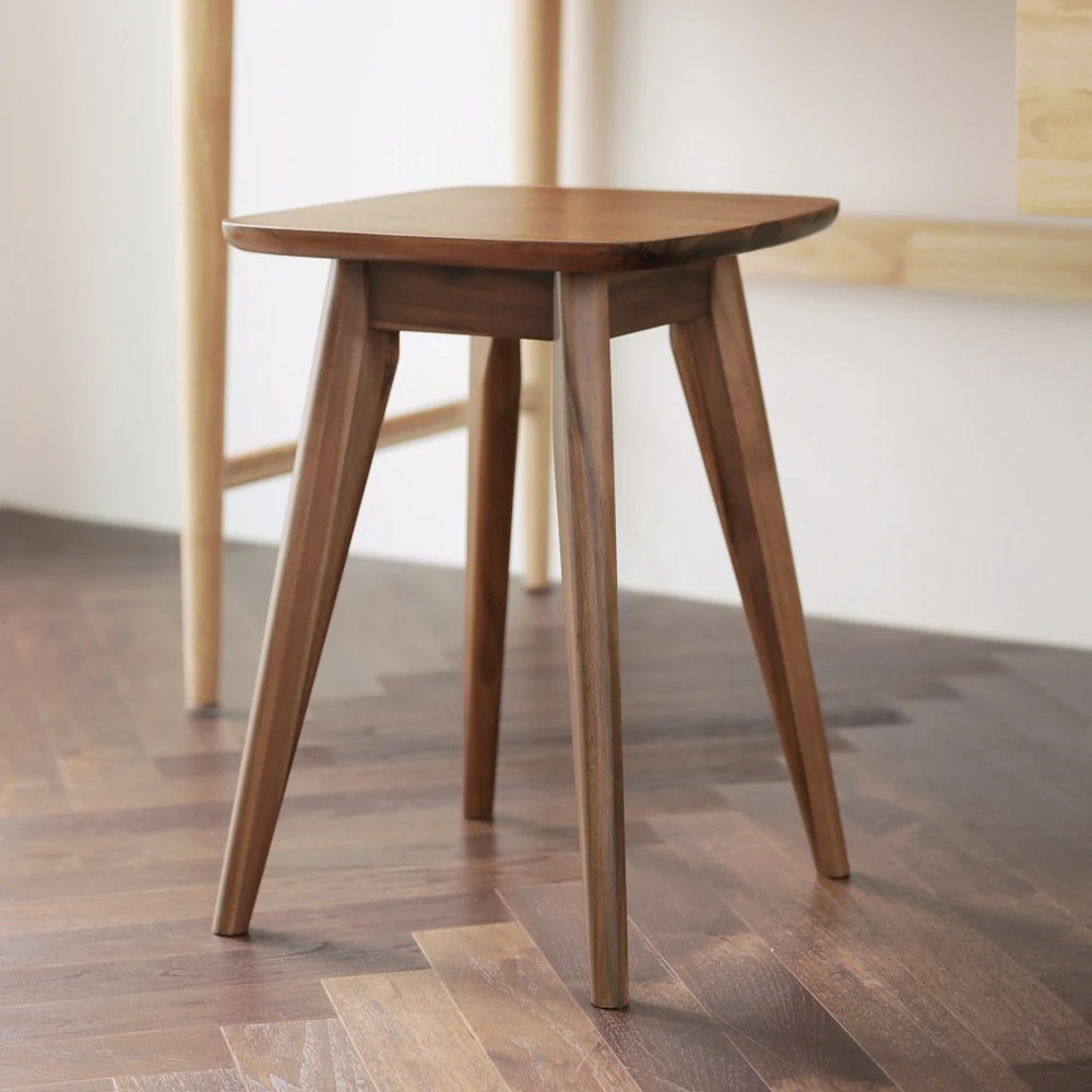 Side table and wooden stool 3D Model .c4d .max .obj .3ds .fbx .stl .blend 