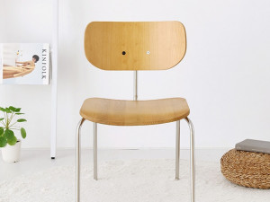 DONALT wooden chair teak Modelo 3D