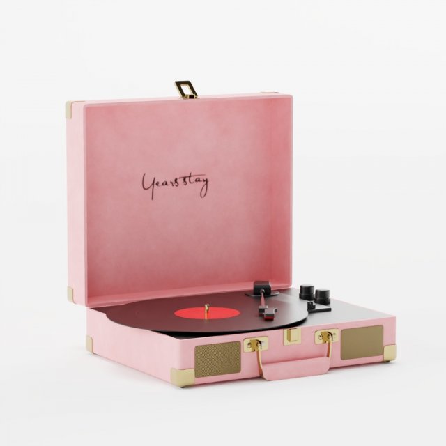 Bluetooth record turntable LP player 3D 모델 .c4d .max .obj .3ds .fbx .stl .blend 