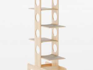 Wooden cat towers Modelo 3D