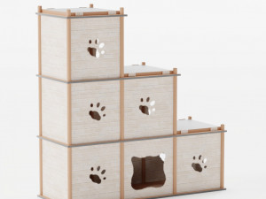 Cat Tower Scratcher Modelo 3D