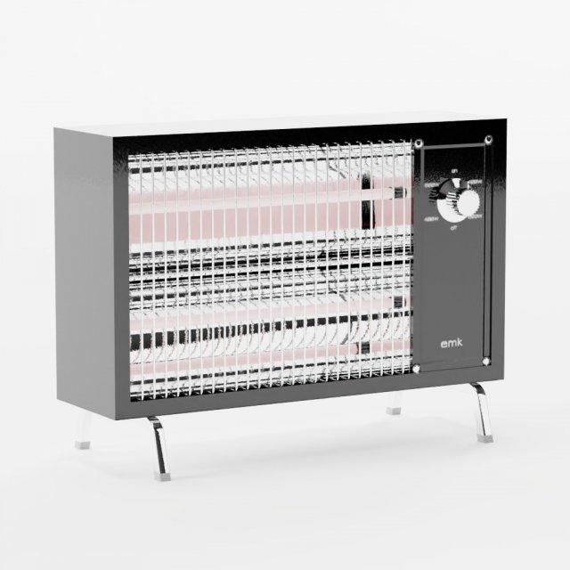 Retro electric heater 3D मॉडल .c4d .max .obj .3ds .fbx .stl .blend 