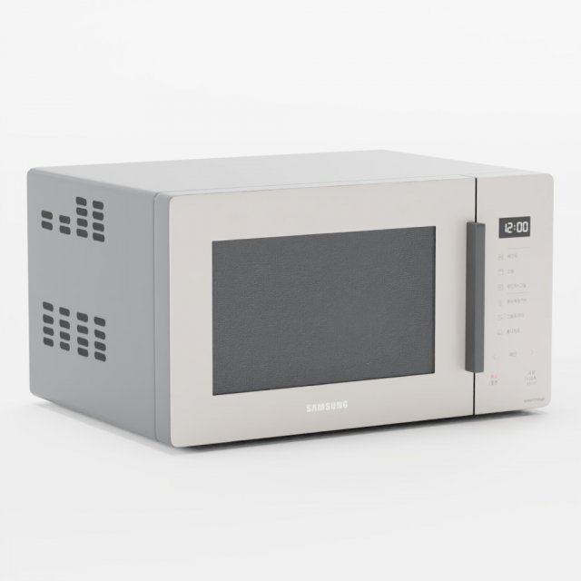 BESPOKE Microwave Oven 3D मॉडल .c4d .max .obj .3ds .fbx .stl .blend 