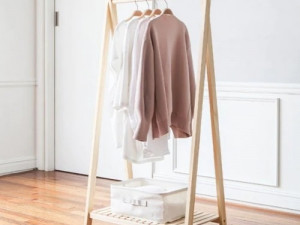 Solid wood storage shelf type 1-A Modelo 3D