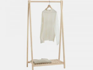 Solid wood storage shelf type 1-A 3D Model