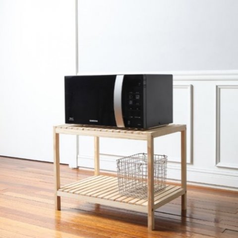 Solid wood kitchen shelf Modelo 3D .c4d .max .obj .3ds .fbx .stl .blend 