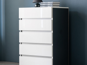 Smart 5-tier chest of drawers 3D Model