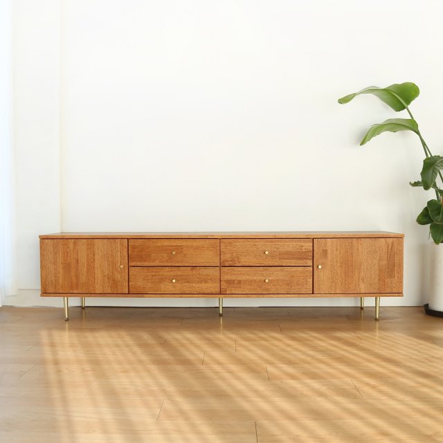 Wooden Living Room Cabinet 1800 Modelo 3D .c4d .max .obj .3ds .fbx .stl .blend 