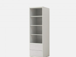 600 Drawer Shelf Wardrobe Model 3D