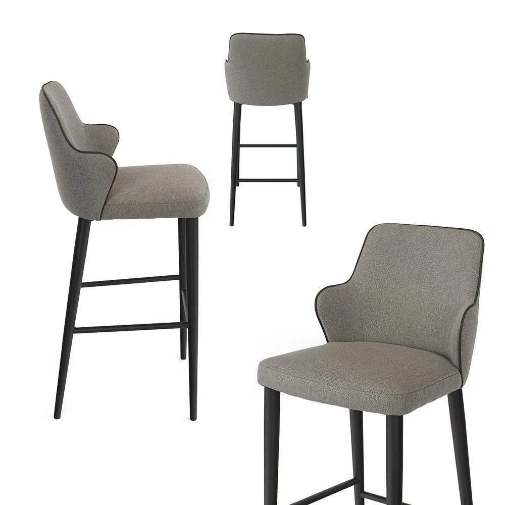 CH1133 Sedia da bar per la casa in tessuto Peelwell Swansea DVX Modello 3D .c4d .max .obj .3ds .fbx .stl .blend 
