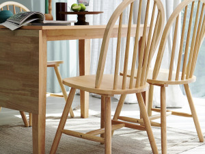 Rubber Wood Design Chair 3D Model