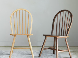 Rubber Wood Design Chair 3D मॉडल