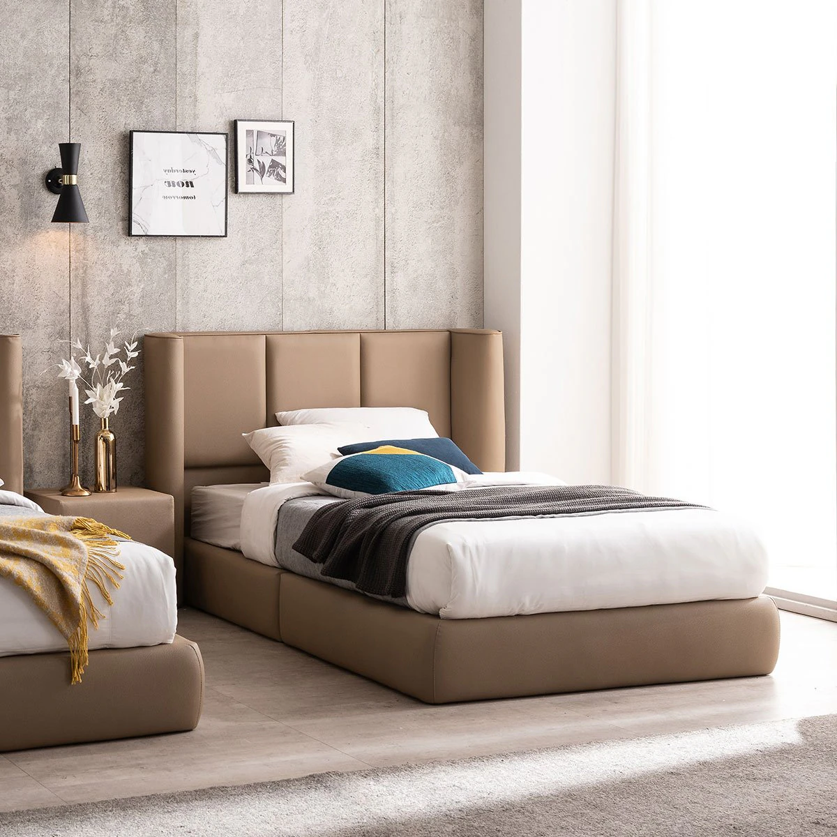 Helen domestic two mattress bed 3D Model .c4d .max .obj .3ds .fbx .stl .blend 
