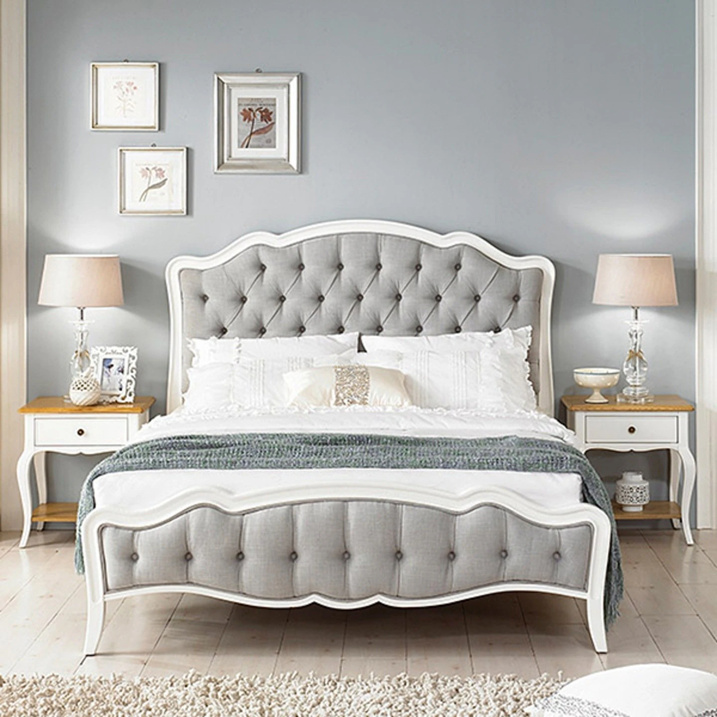 Versien mahogany solid wood queen bed 3D Model .c4d .max .obj .3ds .fbx .stl .blend
