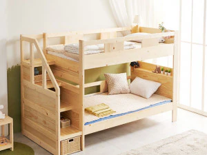 Letto a castello tipo contenitore in legno Hairy SS Modello 3D