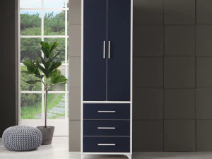 Accogliente armadio con cassettiera Mine 600 Modello 3D