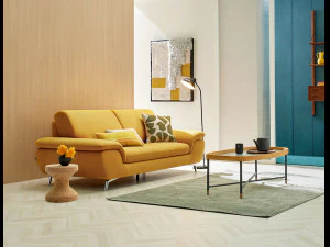 Swivel fabric sofa 3D Model