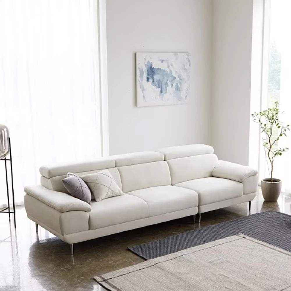 Aquatex Suede 4 Seater Fabric Sofa 3D Model .c4d .max .obj .3ds .fbx .stl .blend 