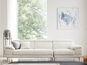 Aquatex Suede 4 Seater Fabric Sofa 3D Model