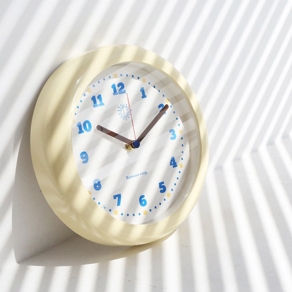 Romane creamy wall clock 3D Model .c4d .max .obj .3ds .fbx .stl .blend 