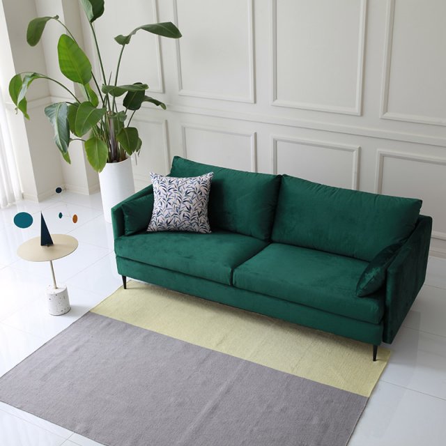 Roxy Waterproof Velvet Fabric 3 Seater Sofa Model 3D .c4d .max .obj .3ds .fbx .stl .blend 