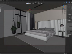 Bedroom - Interior Scene - Architectural Visualization 3D Model
