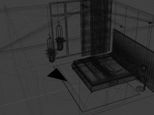 Bedroom - Interior Scene - Architectural Visualization 3D Model