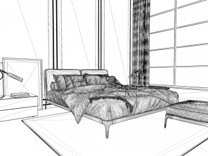 Bedroom - Interior Scene - Architectural Visualization Modelo 3D