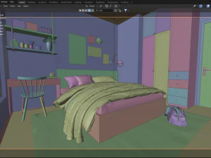 Bedroom - Interior Scene - Architectural Visualization 3D Model