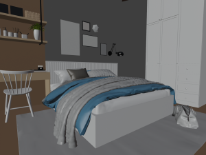 Bedroom - Interior Scene - Architectural Visualization 3D Модель