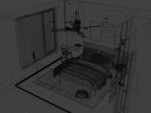 Bedroom - Interior Scene - Architectural Visualization 3D Модель